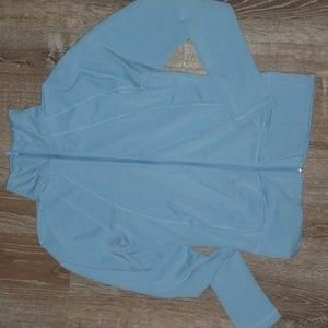 Adidas climate golf control baby blue zip up